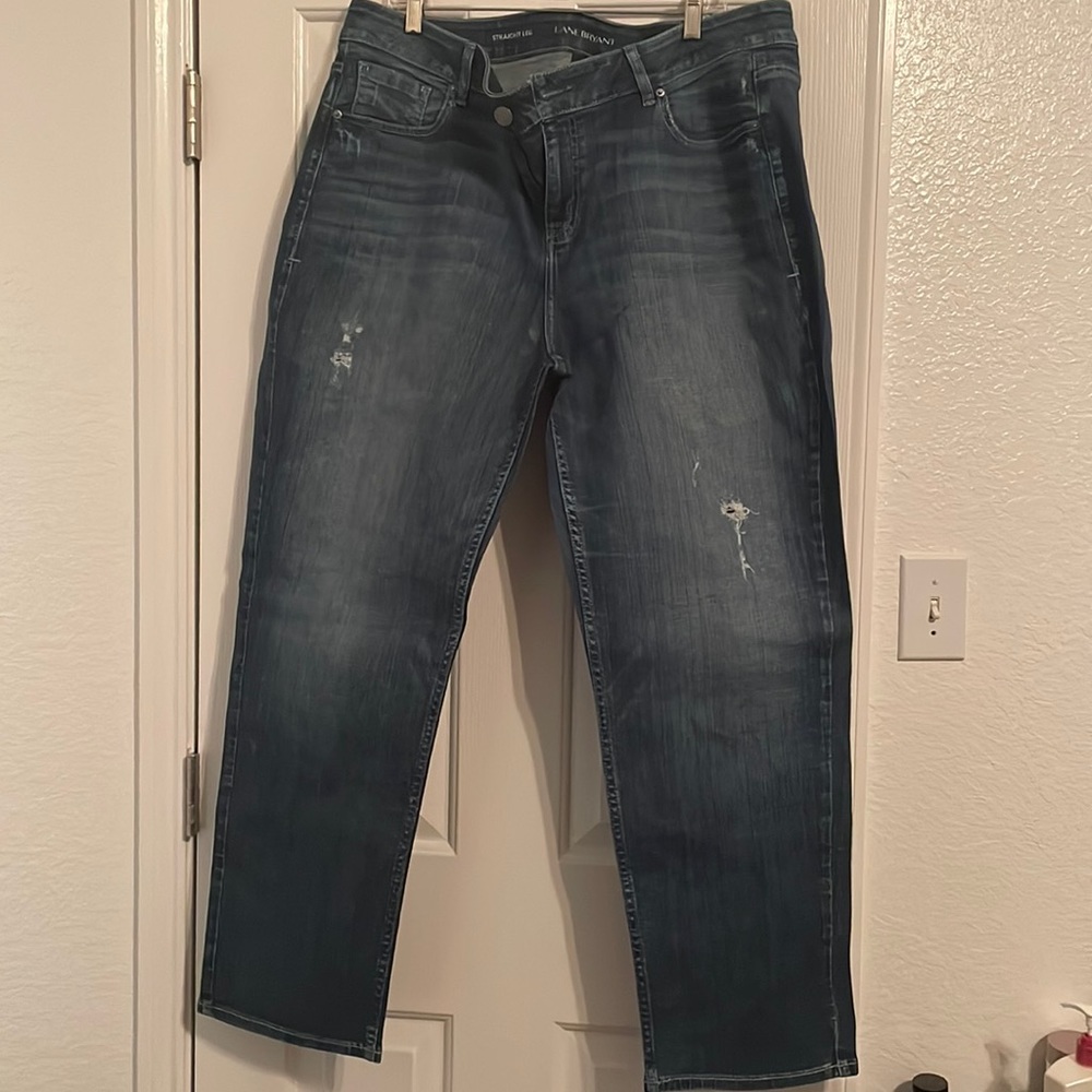 Lane Bryant straight leg jeans!